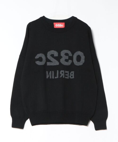 ムラサキスポーツ(ムラサキスポーツ)の「032c/ゼロスリートゥーシー 032C SELFIE SW URK-1511-000(ニット/セーター・メンズ・ブラック・S/M)」の1枚目の写真