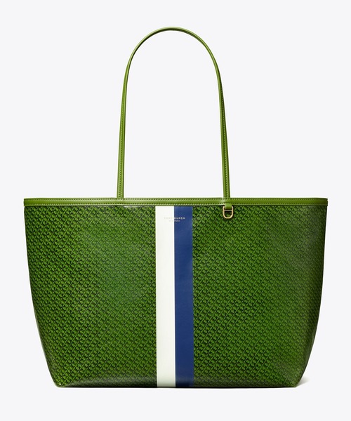TORY BURCH(トリーバーチ)の「レーサー トートバッグ(トートバッグ・レディース・ネイビー/グリーン・ONE SIZE)」の5枚目の写真