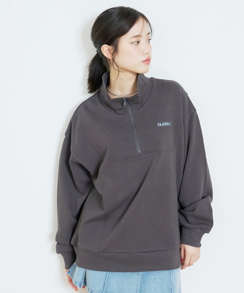 LTXC/綿100％】ハーフZIPプルオーバー（スウェット）｜LOVETOXIC