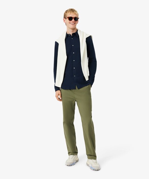 LACOSTE(ラコステ)の「スリムフィット オーガニックコットン鹿の子地長袖シャツ(シャツ/ブラウス・メンズ・ライトブルー/ネイビー/ホワイト・38/39/41/40)」の20枚目の写真