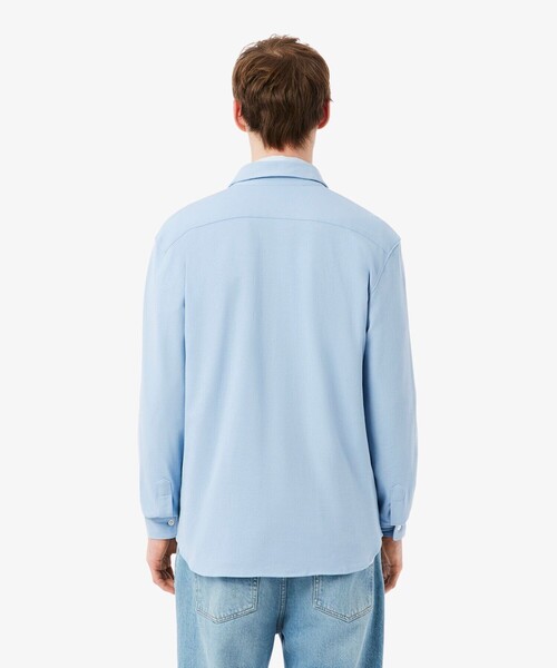 LACOSTE(ラコステ)の「スリムフィット オーガニックコットン鹿の子地長袖シャツ(シャツ/ブラウス・メンズ・ライトブルー/ネイビー/ホワイト・38/39/41/40)」の18枚目の写真