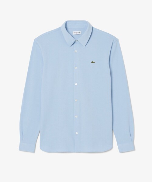 LACOSTE(ラコステ)の「スリムフィット オーガニックコットン鹿の子地長袖シャツ(シャツ/ブラウス・メンズ・ライトブルー/ネイビー/ホワイト・38/39/41/40)」の17枚目の写真