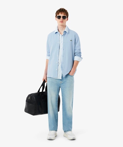 LACOSTE(ラコステ)の「スリムフィット オーガニックコットン鹿の子地長袖シャツ(シャツ/ブラウス・メンズ・ライトブルー/ネイビー/ホワイト・38/39/41/40)」の13枚目の写真