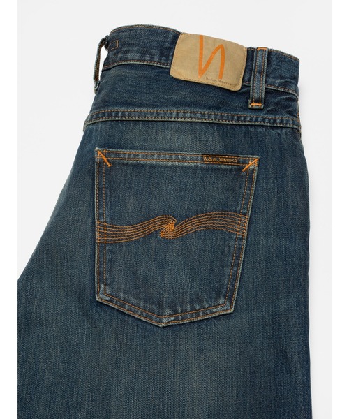 Nudie Jeans(ヌーディージーンズ)の「Nudie Jeans/ヌーディージーンズ Loud Larry / ワイドストレートフィットジーンズ / Dirt Wash(デニムパンツ・メンズ・ライトインディゴブルー・29/30/33/34/36/31/32)」の5枚目の写真