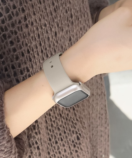 Urban Coral(アーバンコーラル)の「Apple Watch Band / アップルウォッチ くすみカラーシリコンレギュラータイプバンド / Urban Coral(デジタル腕時計・レディース・ベージュ系2/グレー系1/ライトグレー系2/パープル系その他/パープル系その他2/ベージュ系その他/ベージュ系その他2/ネイビー系1/レッド系その他/ホワイト系その他/グリーン系その他2/ピンク系その他2/グレー系その他2/ブラウン系その他2/ネイビー系2/レッド系その他2/ホワイト系その他2/ブラック系その他2/グレー系その他/グレー系2/ブルー系その他2/ブラウン系その他/ブラウン系2/ブラウン系1/ピンク系その他/ブラック系その他/ライトグレー系1・40mm/44mm)」の10枚目の写真