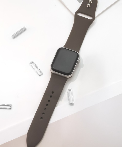 Urban Coral(アーバンコーラル)の「Apple Watch Band / アップルウォッチ くすみカラーシリコンレギュラータイプバンド / Urban Coral(デジタル腕時計・レディース・ベージュ系2/グレー系1/ライトグレー系2/パープル系その他/パープル系その他2/ベージュ系その他/ベージュ系その他2/ネイビー系1/レッド系その他/ホワイト系その他/グリーン系その他2/ピンク系その他2/グレー系その他2/ブラウン系その他2/ネイビー系2/レッド系その他2/ホワイト系その他2/ブラック系その他2/グレー系その他/グレー系2/ブルー系その他2/ブラウン系その他/ブラウン系2/ブラウン系1/ピンク系その他/ブラック系その他/ライトグレー系1・40mm/44mm)」の11枚目の写真