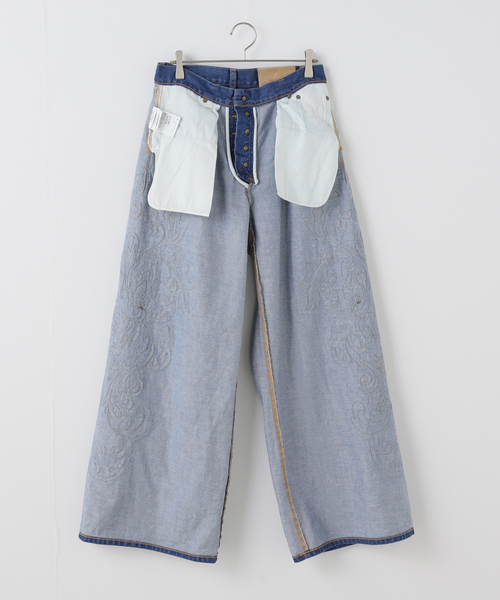 TAAKK（ターク）の「TAAKK SCULPTURAL EMBROIDERY DENIM PANTS TA26SS-PT331：デニムパンツ（デニムパンツ・レディース・ブルー・MEDIUM）」の16枚目の写真