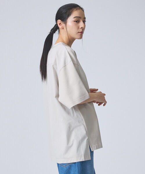 FORTUNA HOMME（フォルトゥナオム）の「【FORTUNA /フォルトゥナ】DockingCrewNeckTee/ドッキングクルーネックTシャツ/ユニセックス/【WEB限定】（Tシャツ/カットソー・メンズ・グレイッシュベージュ/ブラック/ホワイト・L/M）」の3枚目の写真