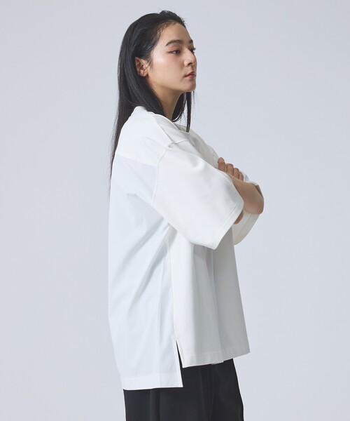 FORTUNA HOMME（フォルトゥナオム）の「【FORTUNA /フォルトゥナ】DockingCrewNeckTee/ドッキングクルーネックTシャツ/ユニセックス/【WEB限定】（Tシャツ/カットソー・メンズ・グレイッシュベージュ/ブラック/ホワイト・L/M）」の14枚目の写真