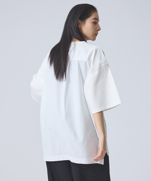 FORTUNA HOMME（フォルトゥナオム）の「【FORTUNA /フォルトゥナ】DockingCrewNeckTee/ドッキングクルーネックTシャツ/ユニセックス/【WEB限定】（Tシャツ/カットソー・メンズ・グレイッシュベージュ/ブラック/ホワイト・L/M）」の18枚目の写真