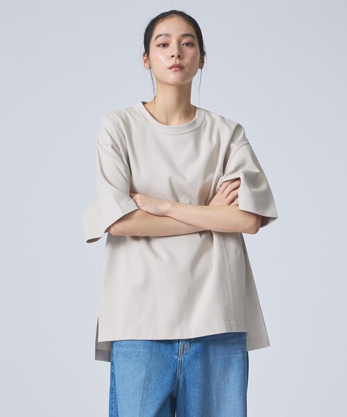 FORTUNA HOMME（フォルトゥナオム）の「【FORTUNA /フォルトゥナ】DockingCrewNeckTee/ドッキングクルーネックTシャツ/ユニセックス/【WEB限定】（Tシャツ/カットソー・メンズ・グレイッシュベージュ/ブラック/ホワイト・L/M）」の12枚目の写真