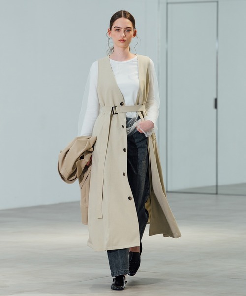 CITY TOKYO（シティトウキョウ）の「【CITY TOKYO/シティートウキョウ】ドッキングチュールカットソー（Tシャツ/カットソー・レディース・ダークグレー/ホワイト・FREE）」の13枚目の写真