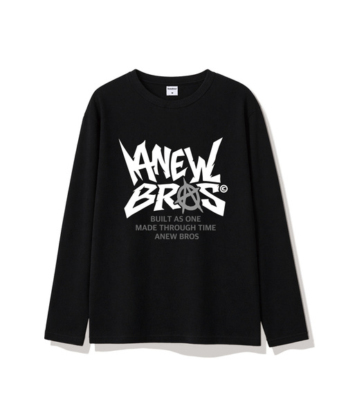ANEWBROS（アニュブロス）の「マニフェストウーマンレイヤードロングスリーブ2カラー[ANBR_9003]（Tシャツ/カットソー・レディース・ホワイト/ブラック・MEDIUM/LARGE/X-LARGE）」の2枚目の写真