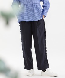 nop de nod（ノップドゥノッド）の「サイドフリルセンタープレスクロップドパンツ（その他パンツ）」
