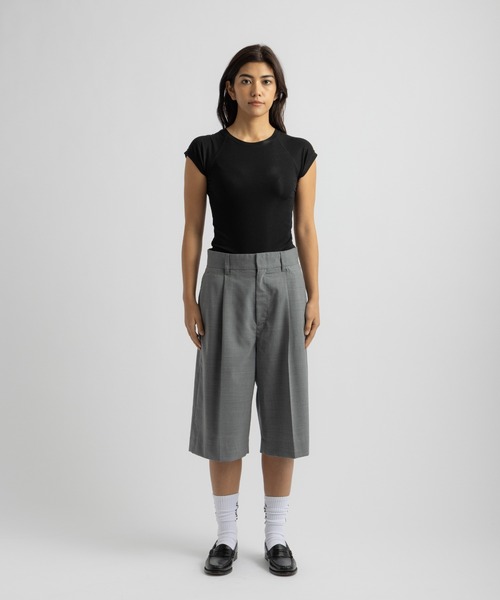 Saturdays NYC（サタデーズ ニューヨークシティ ）の「Bree Capped Sleeve Tee（Tシャツ/カットソー・レディース・ホワイト/グレー/ブラック・M/L/S）」の13枚目の写真