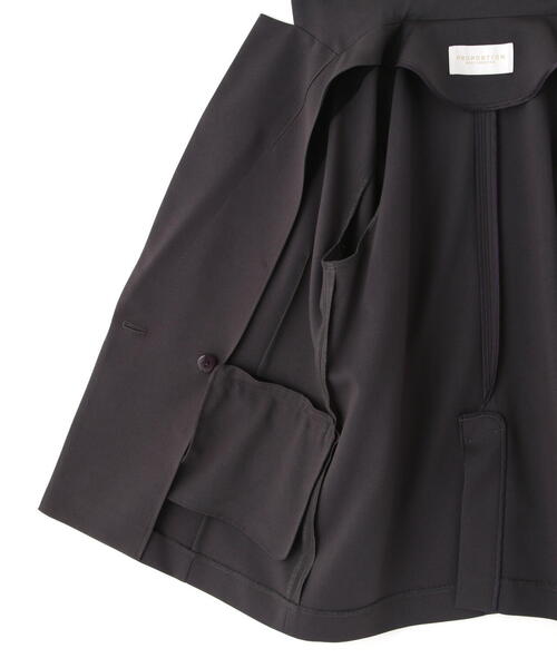PROPORTION BODY DRESSING(プロポーションボディドレッシング)の「<セットアップ対応>ダブルジャケット / 1216150304(テーラードジャケット・レディース・ダークグレー/ベージュ/ネイビー/オフホワイト・SMALL/PSS/MEDIUM)」の11枚目の写真