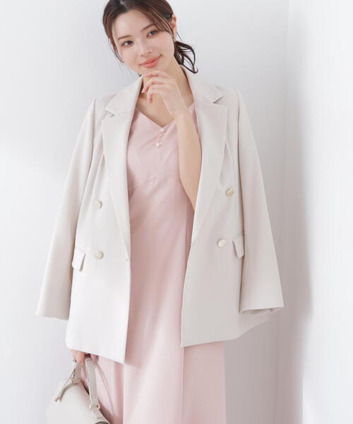 PROPORTION BODY DRESSING(プロポーションボディドレッシング)の「<セットアップ対応>ダブルジャケット / 1216150304(テーラードジャケット・レディース・ダークグレー/ベージュ/ネイビー/オフホワイト・SMALL/PSS/MEDIUM)」の19枚目の写真