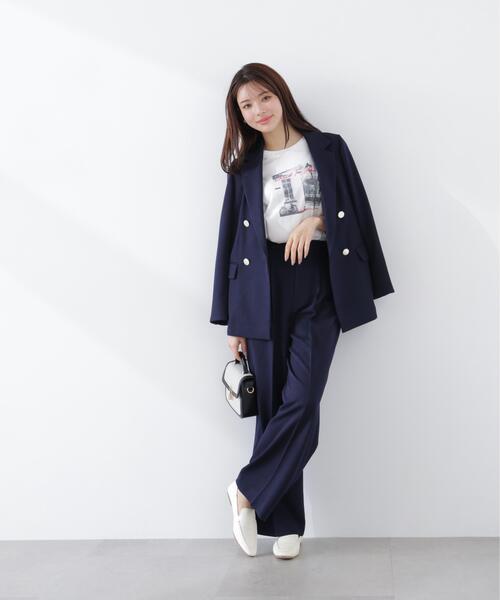 PROPORTION BODY DRESSING（プロポーションボディドレッシング）の「＜セットアップ対応＞ダブルジャケット / 1216150304（テーラードジャケット・レディース・ダークグレー/ベージュ/ネイビー/オフホワイト・SMALL/PSS/MEDIUM）」の15枚目の写真