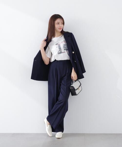 PROPORTION BODY DRESSING（プロポーションボディドレッシング）の「＜セットアップ対応＞ダブルジャケット / 1216150304（テーラードジャケット・レディース・ダークグレー/ベージュ/ネイビー/オフホワイト・SMALL/PSS/MEDIUM）」の14枚目の写真