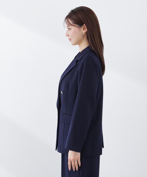 PROPORTION BODY DRESSING（プロポーションボディドレッシング）の「＜セットアップ対応＞ダブルジャケット / 1216150304（テーラードジャケット・レディース・ダークグレー/ベージュ/ネイビー/オフホワイト・SMALL/PSS/MEDIUM）」の12枚目の写真
