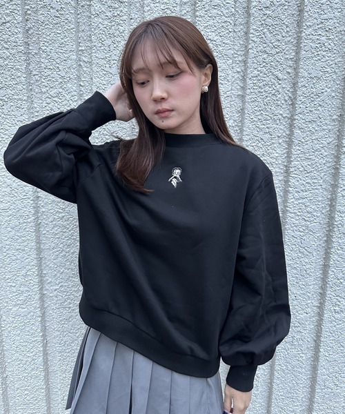 merrylatte(メリーラテ)の「Betty Boopワンポイントボリューム袖スウェット【IROHANI】(スウェット・レディース・ブラック・FREE)」の5枚目の写真