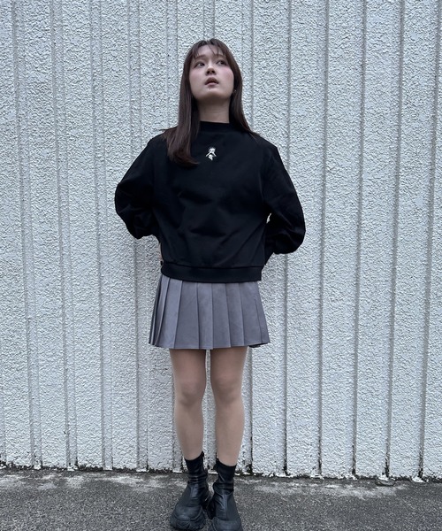 merrylatte(メリーラテ)の「Betty Boopワンポイントボリューム袖スウェット【IROHANI】(スウェット・レディース・ブラック・FREE)」の17枚目の写真
