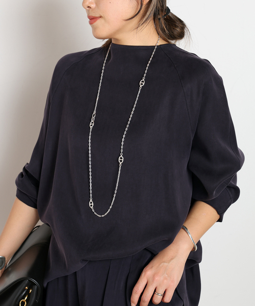 Garden of Eden(ガーデンオブエデン)の「【GARDEN OF EDEN/ガーデン オブ エデン】Anchor chain long Necklace(ネックレス・レディース・シルバー・FREE)」の2枚目の写真