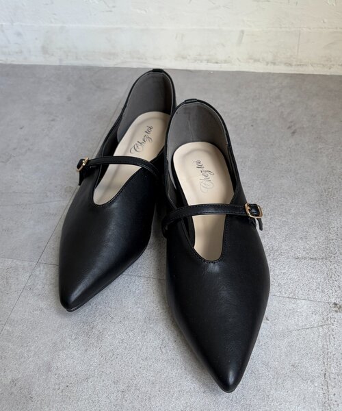 Chez toi(シェトワ)の「メリージェーンストラップパンプス(パンプス・レディース・ブラック/インディゴブルー/シルバー・MEDIUM/LARGE)」の7枚目の写真