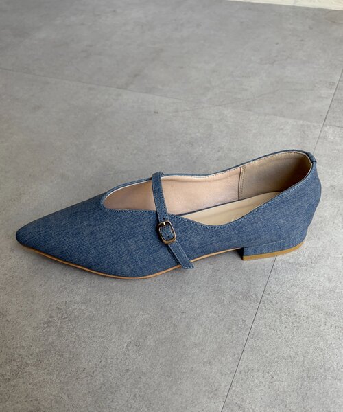 Chez toi(シェトワ)の「メリージェーンストラップパンプス(パンプス・レディース・ブラック/インディゴブルー/シルバー・MEDIUM/LARGE)」の14枚目の写真