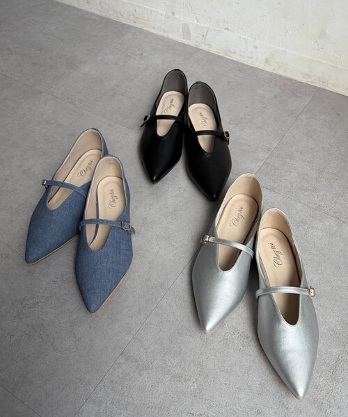 Chez toi(シェトワ)の「メリージェーンストラップパンプス(パンプス・レディース・ブラック/インディゴブルー/シルバー・MEDIUM/LARGE)」の18枚目の写真