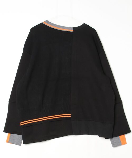 Maison ULA(メゾンウラ)の「Maison ULA/メゾン ウラ/ジャイアントプルオーバー(Tシャツ/カットソー・メンズ・ブラック・1/2)」の2枚目の写真