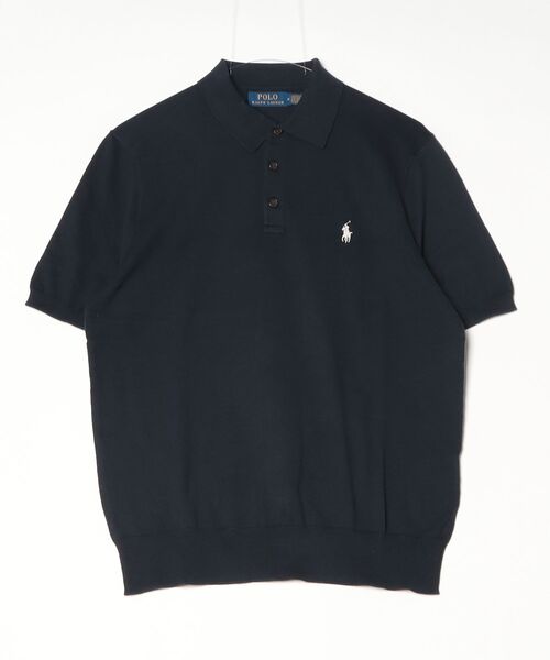 POLO RALPH LAUREN(ポロ ラルフ ローレン)の「コットン ポロカラー セーター(ニット/セーター・メンズ・ブルー・L/M/S/XS/XL/XXL)」の3枚目の写真