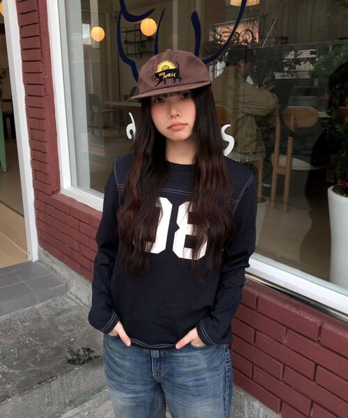 COVERNAT(カバーナット)の「ウィメンズナンバーロゴロングスリーブダークネイビー(Tシャツ/カットソー・レディース・その他・WS/WM)」の5枚目の写真