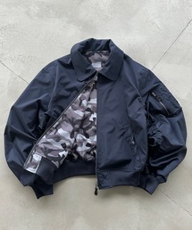 kutir（クティール）の「【8周年限定アイテム】MA-1 2WAY REVERSIBLE NYLON SHORT BLOUSON／2WAY リバーシブルナイロンショートブルゾン（ブルゾン）」