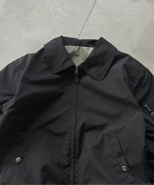 kutir(クティール)の「MA-1 2WAY REVERSIBLE NYLON SHORT BLOUSON/2WAY リバーシブルナイロンショートブルゾン(ブルゾン・メンズ・チャコールグレー/ボルドー/ネイビー/カーキ/ブラック・LARGE/MEDIUM/SMALL/X-LARGE)」の6枚目の写真