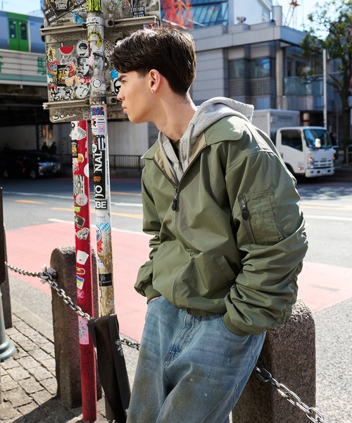 kutir(クティール)の「MA-1 2WAY REVERSIBLE NYLON SHORT BLOUSON/2WAY リバーシブルナイロンショートブルゾン(ブルゾン・メンズ・チャコールグレー/ボルドー/ネイビー/カーキ/ブラック・LARGE/MEDIUM/SMALL/X-LARGE)」の15枚目の写真