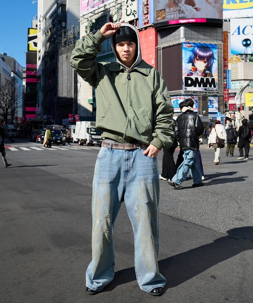 kutir(クティール)の「MA-1 2WAY REVERSIBLE NYLON SHORT BLOUSON/2WAY リバーシブルナイロンショートブルゾン(ブルゾン・メンズ・チャコールグレー/ボルドー/ネイビー/カーキ/ブラック・LARGE/MEDIUM/SMALL/X-LARGE)」の19枚目の写真