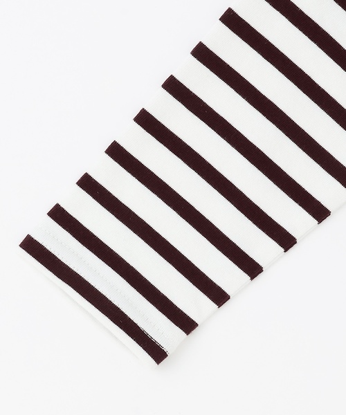 petit main（プティマイン）の「【リンク】ボーダーペプラム長袖Tシャツ（Tシャツ/カットソー・キッズ・ネイビー/ピンク/ブラウン・130cm/120cm/100cm/110cm/90cm/80ｃｍ）」の11枚目の写真