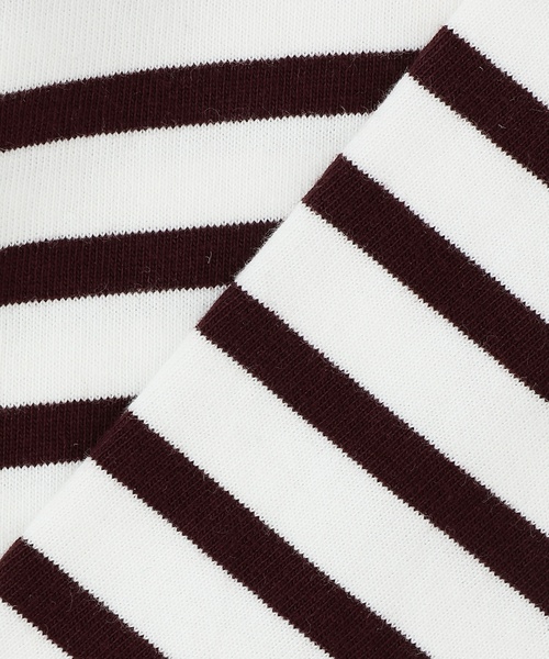 petit main（プティマイン）の「【リンク】ボーダーペプラム長袖Tシャツ（Tシャツ/カットソー・キッズ・ネイビー/ピンク/ブラウン・130cm/120cm/100cm/110cm/90cm/80ｃｍ）」の6枚目の写真