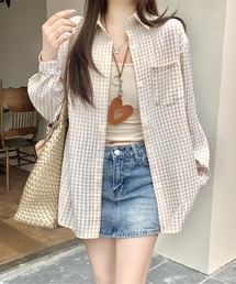 AMAJI（アマジ）の「ギンガムチェックシャツ（その他トップス）」