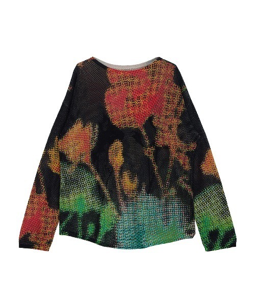 Ameri(アメリ)の「LOW RESOLUTION FLOWER KNIT TOP(ニット/セーター・レディース・ブラック/アイボリー/ブルー・FREE)」の18枚目の写真