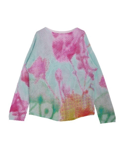 Ameri(アメリ)の「LOW RESOLUTION FLOWER KNIT TOP(ニット/セーター・レディース・ブラック/アイボリー/ブルー・FREE)」の19枚目の写真