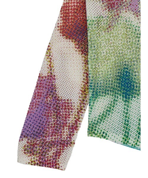 Ameri(アメリ)の「LOW RESOLUTION FLOWER KNIT TOP(ニット/セーター・レディース・ブラック/アイボリー/ブルー・FREE)」の21枚目の写真