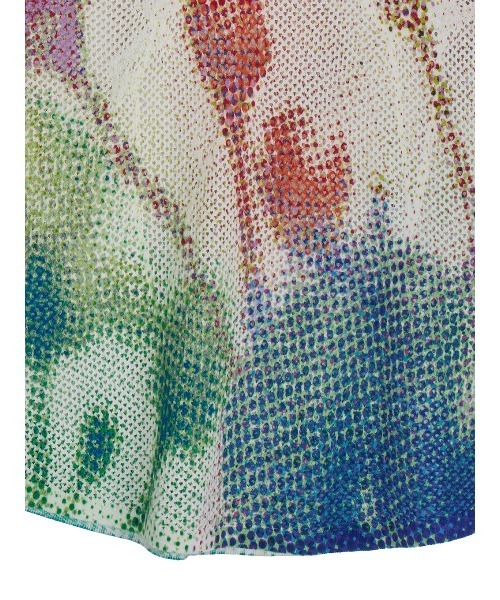 Ameri(アメリ)の「LOW RESOLUTION FLOWER KNIT TOP(ニット/セーター・レディース・ブラック/アイボリー/ブルー・FREE)」の22枚目の写真