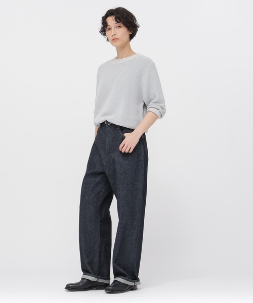 MARGARET HOWELL(マーガレットハウエル)の「COTTON LINEN RAMIE PIQUE(ニット/セーター・レディース・ライトグレー/ブラック・2)」の7枚目の写真