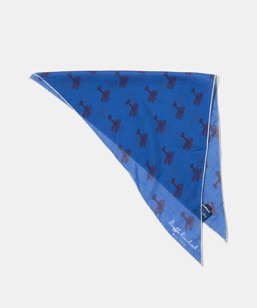 Kinloch（キンロック）の「＜Dieffe Kinloch＞C/SI TRI スカーフ（バンダナ/スカーフ・レディース・ブラック/クリーム/ロイヤルブルー・FREE）」の3枚目の写真