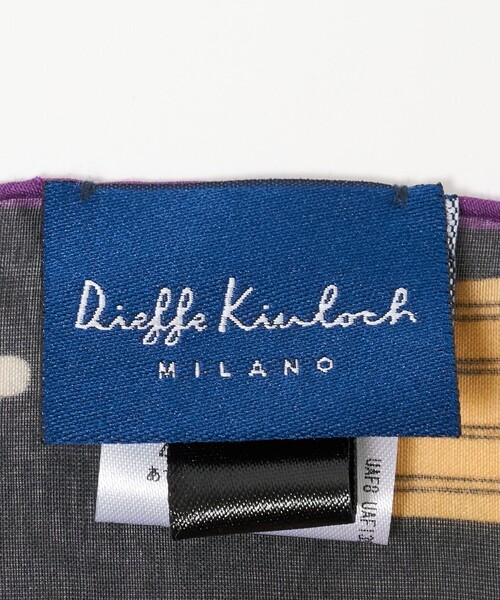 Kinloch（キンロック）の「＜Dieffe Kinloch＞C/SI TRI スカーフ（バンダナ/スカーフ・レディース・ブラック/クリーム/ロイヤルブルー・FREE）」の11枚目の写真