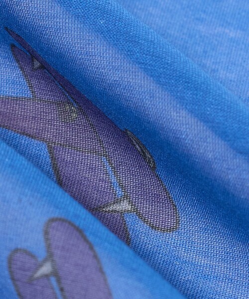 Kinloch（キンロック）の「＜Dieffe Kinloch＞C/SI TRI スカーフ（バンダナ/スカーフ・レディース・ブラック/クリーム/ロイヤルブルー・FREE）」の6枚目の写真