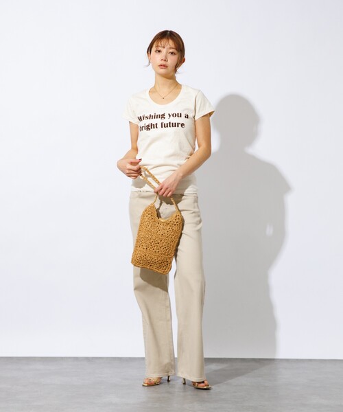 Rouge vif la cle(ルージュヴィフラクレ)の「【Swaraj /スワラージ】手編みペーパーラフィアBAG/トートバッグ/ハンドメイド【WEB限定】(トートバッグ・レディース・ブラック/ベージュ・フリー)」の19枚目の写真