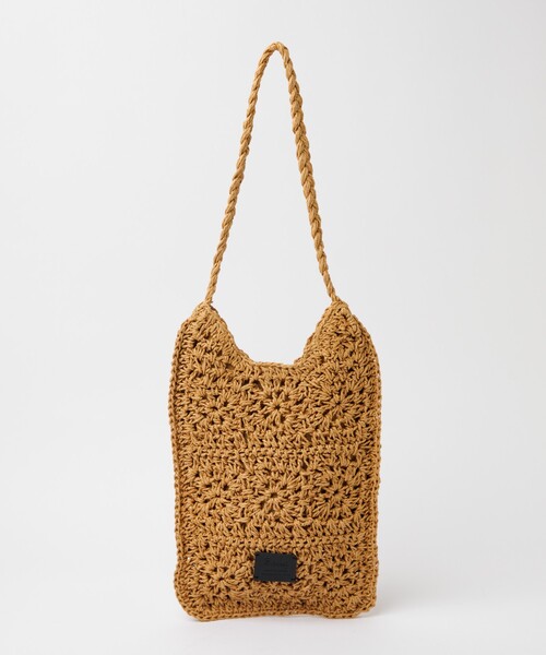 Rouge vif la cle(ルージュヴィフラクレ)の「【Swaraj /スワラージ】手編みペーパーラフィアBAG/トートバッグ/ハンドメイド【WEB限定】(トートバッグ・レディース・ブラック/ベージュ・フリー)」の7枚目の写真